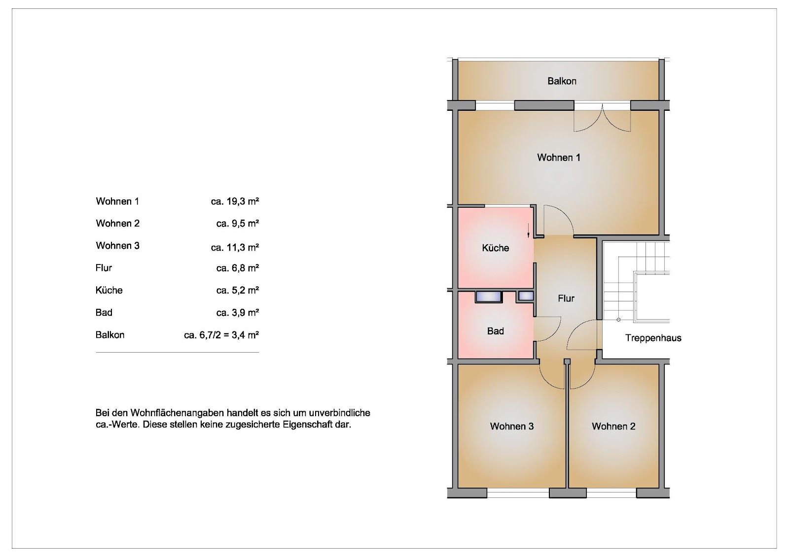 Charmante 3-Zimmer-Wohnung im Grünen mit Balkon